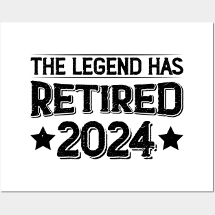 The Legend Has Retired 2024 The Perfect Gift For a Retiree Posters and Art